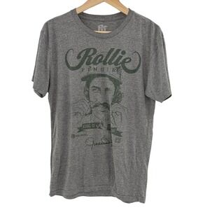 Pro Merch Rollie Fingers King of the Stache MLB Graphic T-Shirt Gray Mens
